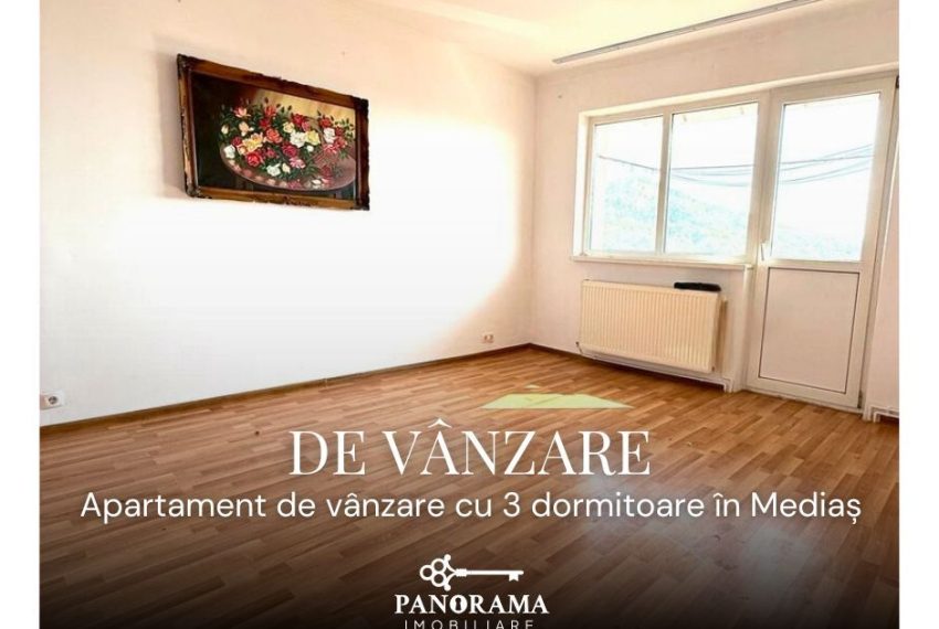 Apartament cu 3 camere de vânzare Centru Mediaș